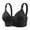 Black, variant on Women’s Bras Women's Wireless Seamless Matte Mini Rib Bra Grey 38