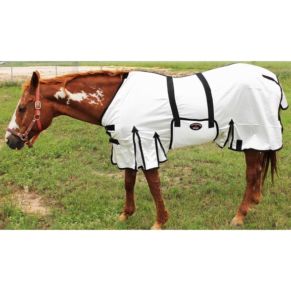 64" Horse Sheet Summer Spring Airflow Mesh  White 73408