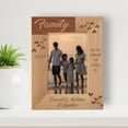 thumbnail image 1 of Family Are The Compass That Guides Us Personalized Wooden Frame 4" x 6" Brown (Vertical), 1 of 1