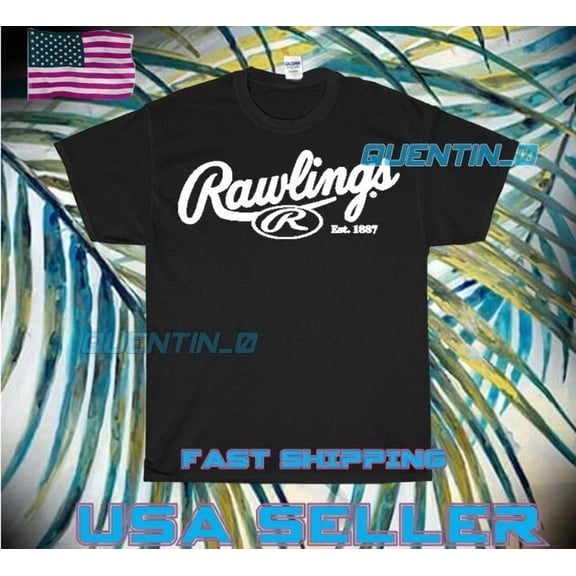 Reprint Rare NEW SHIRT RAWLINGS SPORTING GOODS LOGO T-SHIRT FUNNY UNISEX SIZE S TO 5XL