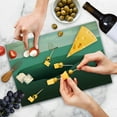 thumbnail image 4 of Fantasy Cutting Board, Surreal Giant Whale in the Middle of Sea and Little Sailboat on the Surface Print, Decorative Tempered Glass Cutting and Serving Board, Large Size, Green Beige, by Ambesonne, 4 of 5