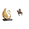 thumbnail image 1 of estatua de resina de cisne,Figuras de cisne,estatuas,decoración del hogar,fiesta de bodas,Letrero de escritorio Home Knight,Adorno de caballero acrílico 2D para estantería de, 1 of 8