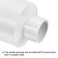 thumbnail image 5 of Uxcell ID Reducer Pipe Fitting Straight Adapter Connector, White 50mm to 25mm 2, 5 of 6