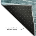 thumbnail image 3 of Addison Rugs Mayfield Washable Transitional Organic Teal Rectangle Rug, 8' x 10', 3 of 6