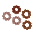 thumbnail image 4 of Unique Bargains Women's Classic Elegant Wide Brim Hair Ropes 5 Pcs Orange, Pink, 4 of 4
