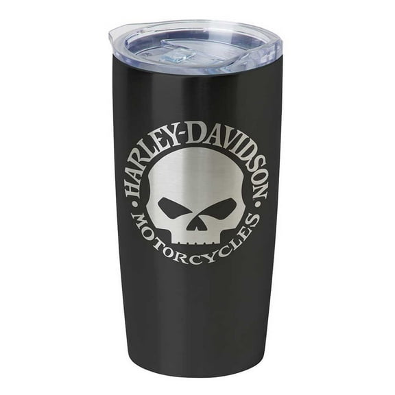 Harley-Davidson Core Willie G Skull Stainless Steel Travel Mug, Black HDX-98618, Harley Davidson