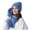 Blue, variant on Scarfs for Women Winter Clothing for Women Hat Scarf And Glove Set Fashionable Outdoor Baby Warm Three Piece Set