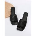 thumbnail image 4 of Women Minimalist Slide Sandals, Elegant Summer Flat Sandals, 4 of 4