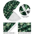 thumbnail image 2 of Coolnut Lucky Clover Christmas Tree Skirt 48", St. Patrick's Day Tree Skirt Double Layers Polyester Easter Tree Skirt for St. Patrick's Day Holiday Party Decoration, 2 of 6