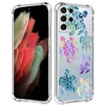 thumbnail image 1 of Blue Sea Turtles Clear Case for Samsung Galaxy S21 Ultra,Aesthetic Art Design Case for Men Women,Unique Trendy Transparent TPU Bumper Case Cover, 1 of 5