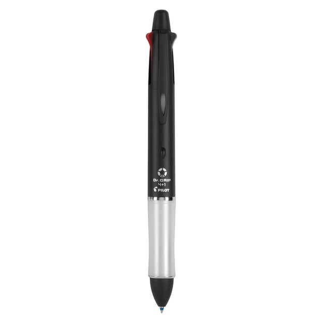 Bolígrafo y Lápiz PILOT Dr. Grip 4+1 Punta Fina Negro
