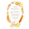 Watercolor Feather Standard Wedding Invitation