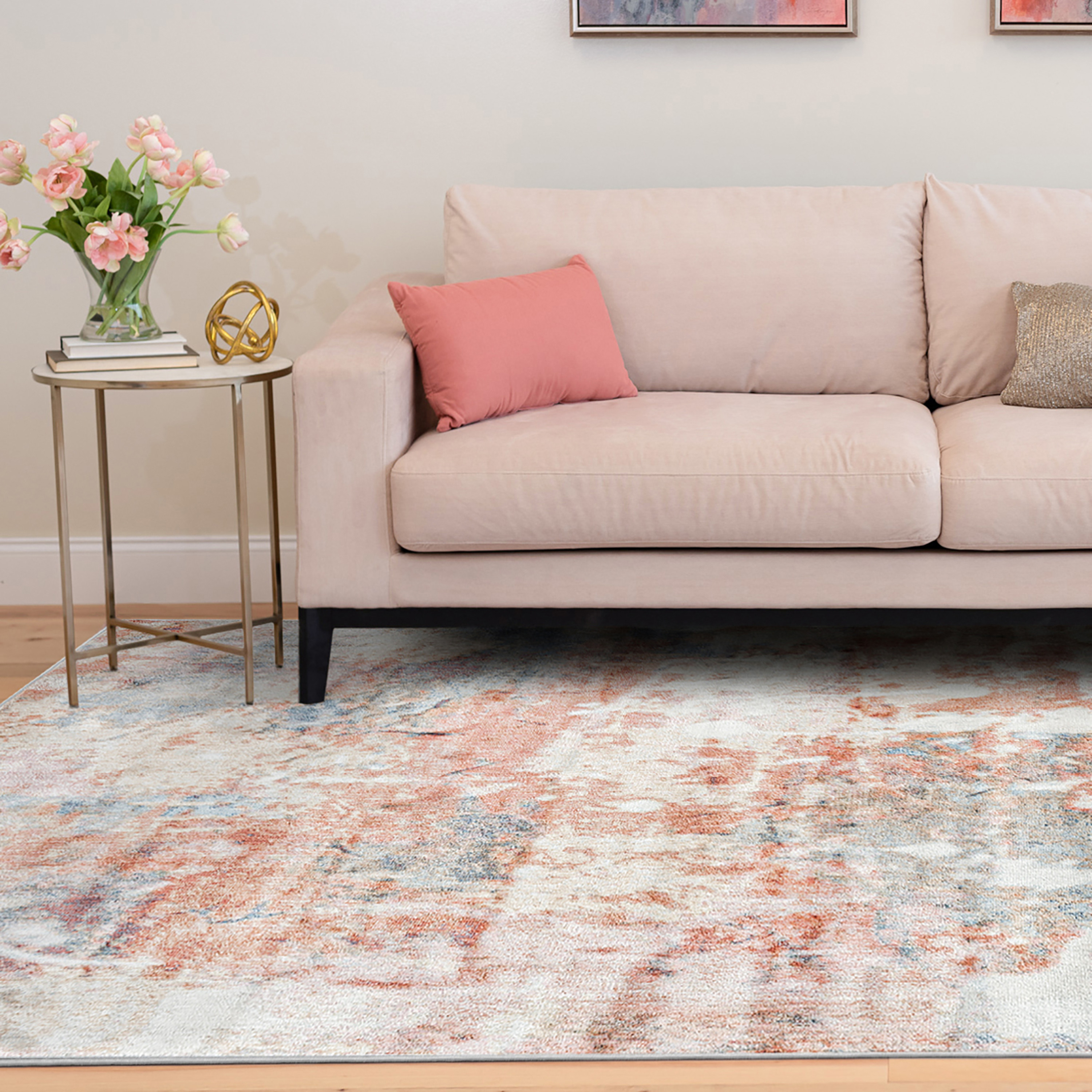 Allure Contemporary 8' x 10' Multi-Color Polypropylene Indoor Area Rug