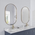 thumbnail image 3 of ANDY STAR Gold Oval Mirror,24x36x1 Bathroom Mirror in Stainless Steel Metal Frame, 3 of 8