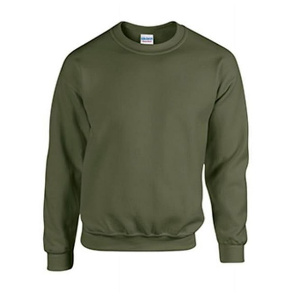 Gildan G18000 Heavy Blend Adult Crewneck Sweatshirt - Military Green - Small