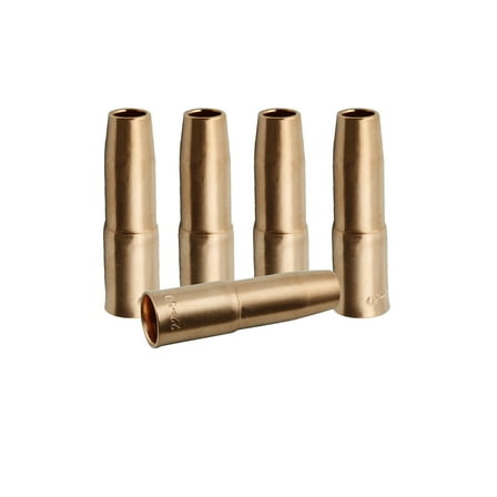 WeldingCity 5-pk Gas Nozzle 22-50 1/2" for Lincoln 200-250 and Tweco Professional #2 MIG Welding Guns (Pack of 5 Nozzles)