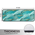 thumbnail image 5 of Kitchen Rugs Sets Of 2,Teal Gold Marble Pattern Anti Fatigue Kitchen Mat Rugs Non Slip Washable,Decorative Kitchen Floor Mats for Kitchen,Sink,Laundry,17"x47"+17"x47", 5 of 5