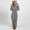 Grey, variant on LSLJS Women Long Sleeve Hooded Jumpsuit Pajamas Casual Winter Warm Rompe Sleepwear