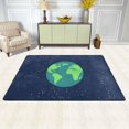 thumbnail image 1 of XMXY World Globe Earth Map Area Rugs Doormat Outdoor Entrance, Facecloth Non-slip Floor Mat Rug for Living Room Kitchen Sink Area Indoor,36"x24", 1 of 9