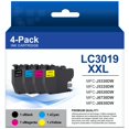 thumbnail image 1 of Cartuchos de tinta Ksuellpwr LC3019XXL, paquete de 4, para impresora Brother, 1 of 8