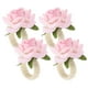 thumbnail image 4 of KAKOWELY 4 anillos para servilletas con forma de rosa y flores artificiales para bodas., 4 of 5