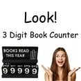 thumbnail image 3 of WHEANG Bookshelf Decor Book Read This Year Counter Books Read This Year Counter Books Read This Year Sign Reading Reading List, 3 of 4