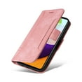 thumbnail image 5 of for Samsung Galaxy A52 Flip Case, Slide Card Pocket Premium PU Leather Folio Flip with Design Card Slots Wrist Strap Shockproof Kickstand Magnetic Protective Cover for Samsung A52, Pink, 5 of 15