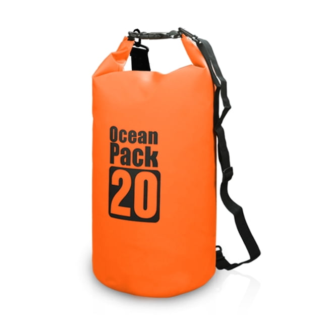 Amdohai Sac à Dos Étanche Extérieur 10 L / 15 L / 20 L / 30 L, Sac d'Eau en Rouleau pour Kayak, Rafting, Bateau, Randonnée en Rivière