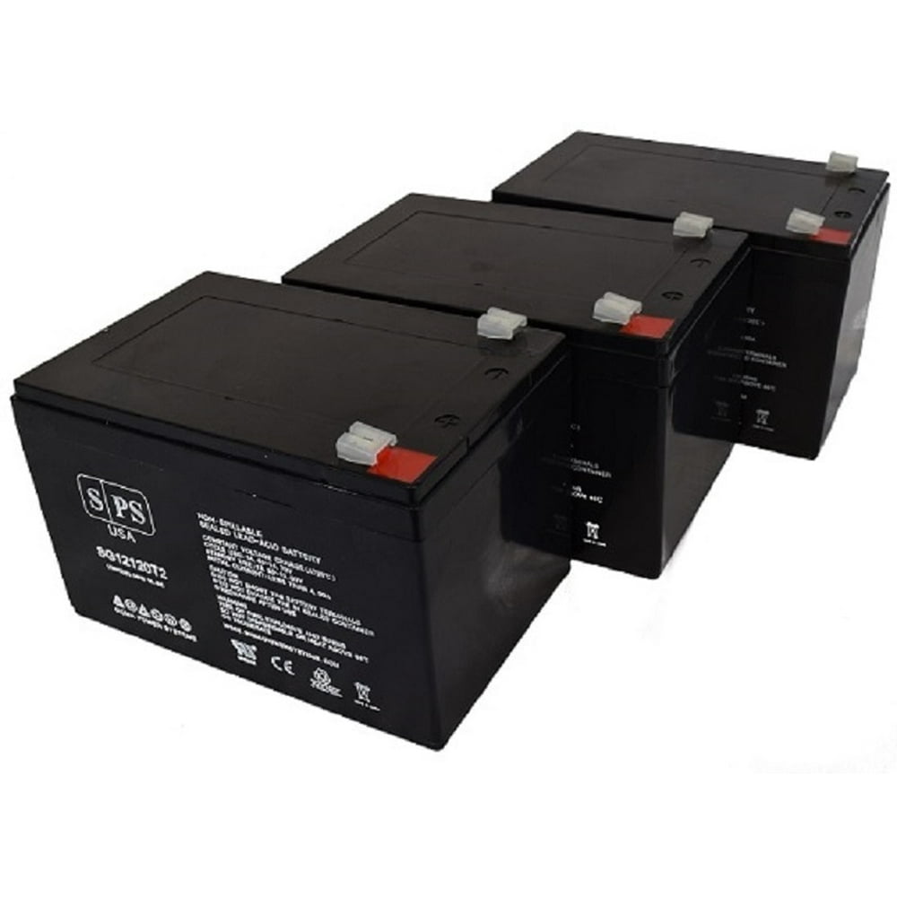Sps Brand 12v 12ah Replacement Battery For Kung Long Wp12 12 F2 3 Pack