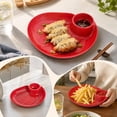 thumbnail image 6 of Dumpling Serving Plate with Built-in Sauce Compartment Divided Snack Dish for Kitchen Dining Table Appetizer Sushi Dessert Home Daily Use Party Supplies, 6 of 7