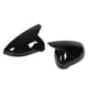 thumbnail image 5 of Cubiertas de espejo de puerta izquierda derecha, carcasas de tapas de espejo lateral estilo bocina para A4 S4 RS4 B9 2015-2019, negro brillante, 5 of 9