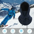 thumbnail image 5 of Balaclava Ski Mask for Men Windproof Thermal Winter Scarf Mask Women Neck Warmer Hood Blue, 5 of 7