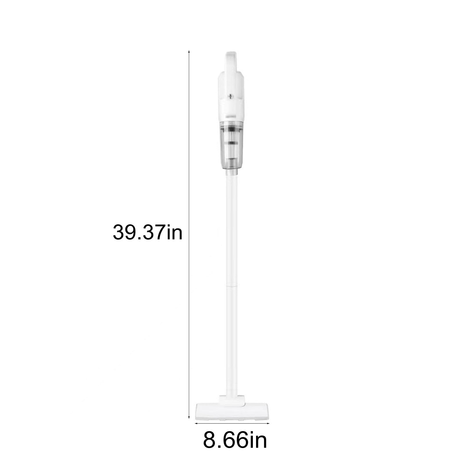 Cordless Stick Vacuum Cleaner - 30 Mins Runtime, Lightweight Vacuum for Carpet, Hardwood Floor & Pet Hair （ White ）