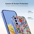 thumbnail image 5 of TECH CIRCLE for Samsung Galaxy A17 5G Flexible TPU Magnetic Phone Case Compatible with MagSafe Cute Slim Clear Floral Full-Body Shockproof Protection Cover for Women Girls,D, 5 of 6