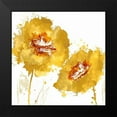 thumbnail image 2 of Austin, Vanessa 20x20 Black Modern Framed Museum Art Print Titled - Flower Burst in Amber II, 2 of 5