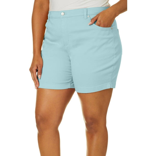 Gloria Vanderbilt Gloria Vanderbilt Plus Amanda Solid Shorts