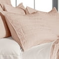 thumbnail image 4 of Homthreads - Bowie Bedspread Set -King Bedspread + Two King Pillow Shams - Microfiber Jacquard - Geo Floral - Blush Pink - Bedspread Size (120 x 118 in.) and Pillow Sham Size (36 x 20 in.), 4 of 5
