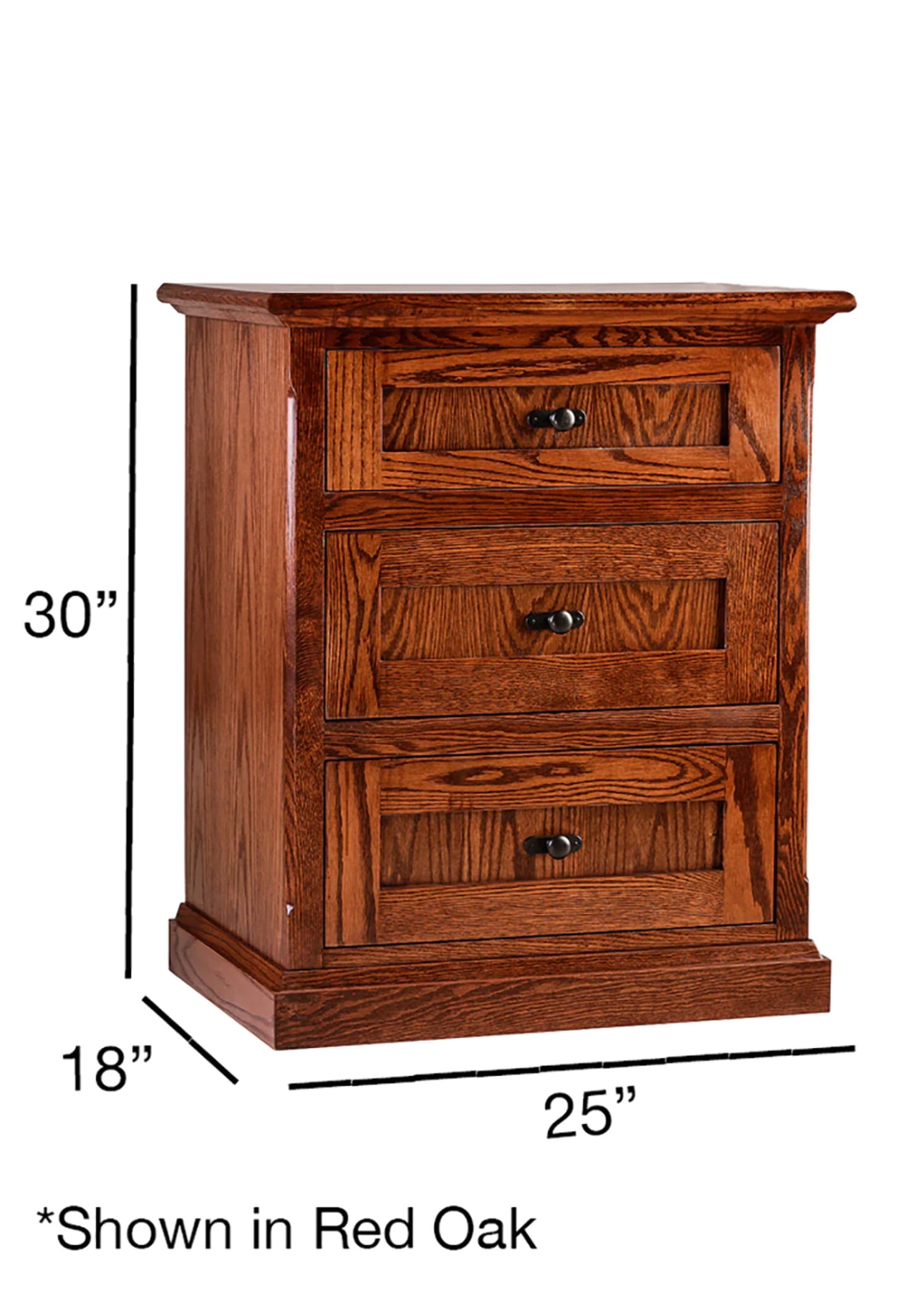 Fulton 3 Drawer Nightstand