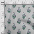 thumbnail image 1 of oneOone Tissu Jersey Viscose Feuilles & Floral Imprimé au Mètre 60 Pouces de Large, 1 of 4