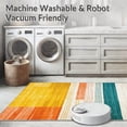 thumbnail image 5 of ODIKA 4'x6' Machine Washable Non-Slip Area Rug, Whimsical Stripe Symphony Artistic for High Traffic Rug, Yellow, 122444, 5 of 7