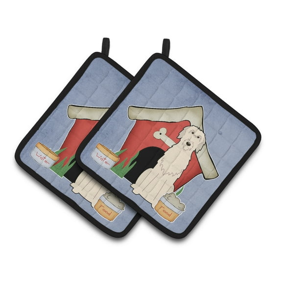 Dog House Collection Irish Wolfhound Pair of Pot Holders