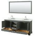 thumbnail image 3 of Wyndham Collection Wcs202080dcmunom70 Deborah 80" Free Standing Double Vanity Set - Dark, 3 of 7