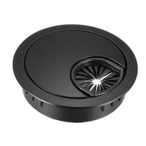 Uxcell 2" Cable Hole Cover Desk Grommet for Wire Organizer Zinc Alloy Black 1pcs