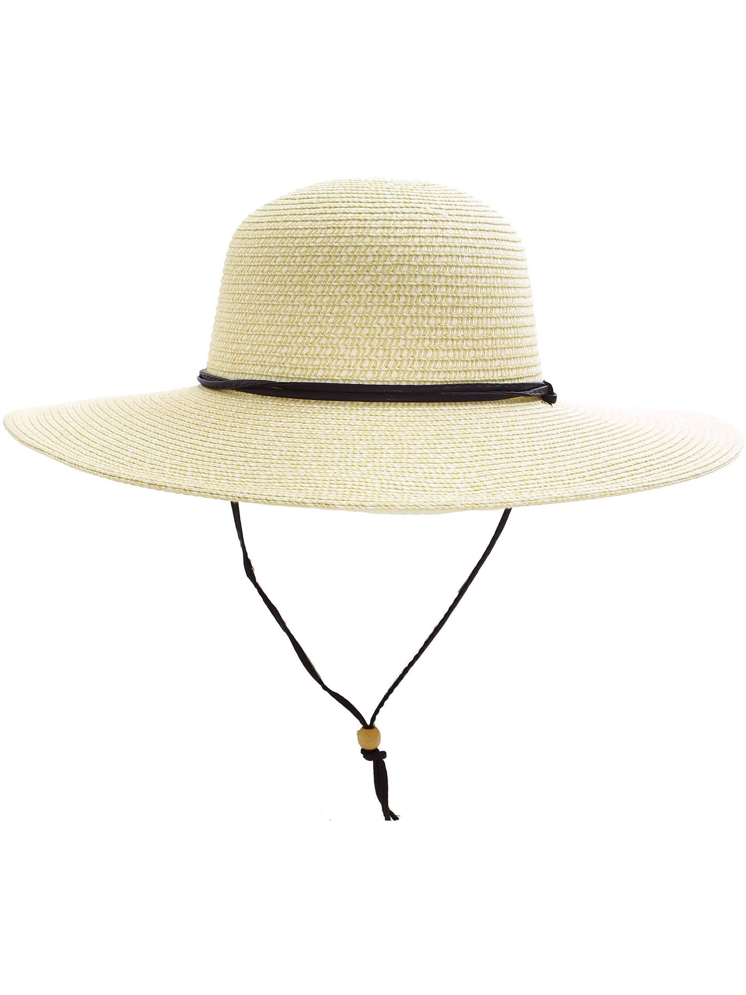 floppy hat with chin strap