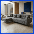 thumbnail image 1 of LASE Muebles Sala Esquinera En L Sofá Cama Reclinable 3 En 1 • California Onix, 1 of 6
