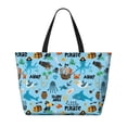 thumbnail image 2 of Rocae Animal Pirate for Large Women's Waterproof Beach Bag Tote with 7 Pockets Pool Bag for Travel Gym Vacation, 2 of 6