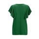 thumbnail image 5 of Gibobby Playera de Verano para Mujer Camisetas manga corta con volantes para mujer, camisetas holgadas tamaño con cuello en V a la moda, blusas casuales(Verde,CH), 5 of 5
