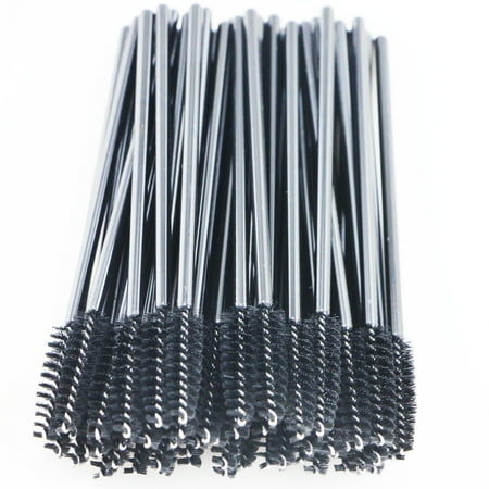 Shiseido The Makeup Mascara Brush - 100pcs Black Eyelash Makeup Brushes Mascara Wand Brush Eyelash Extension Make up