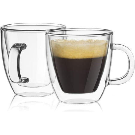 

Double Wall Insulated Glasses Espresso Mugs (Set of 2)