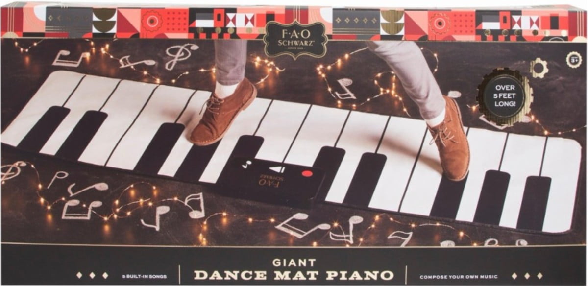 fao schwarz big piano dance mat